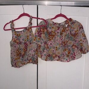 H&M Floral Kids Matching Set - Pink and Multicolor
